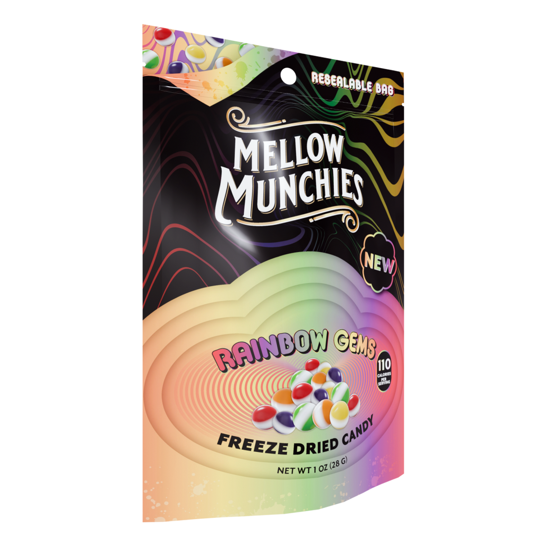 Rainbow Gems Freeze Dried Candy - Single Serve - Mellow Fellow