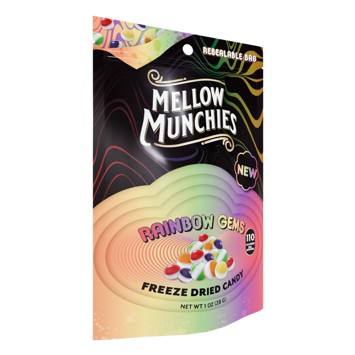 Rainbow Gems Freeze Dried Candy - Single Serve - Mellow Fellow