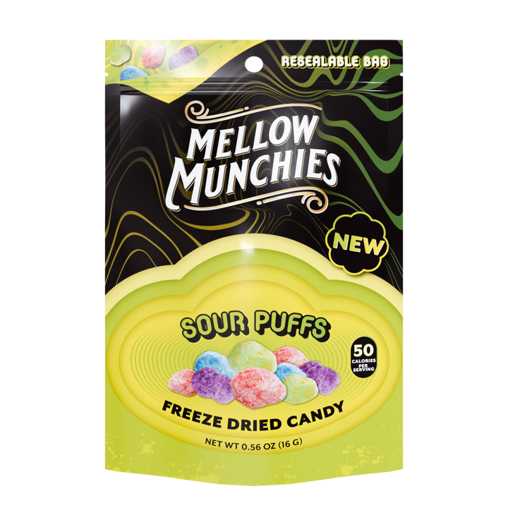 Sour Puffs Freeze Dried Candy - Single Serve - Mellow Fellow