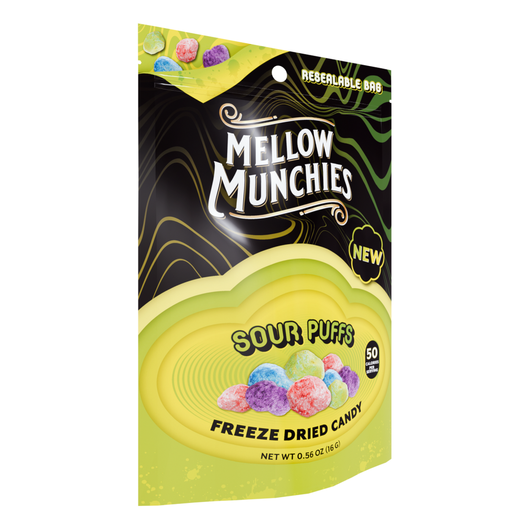 Sour Puffs Freeze Dried Candy - Single Serve - Mellow Fellow