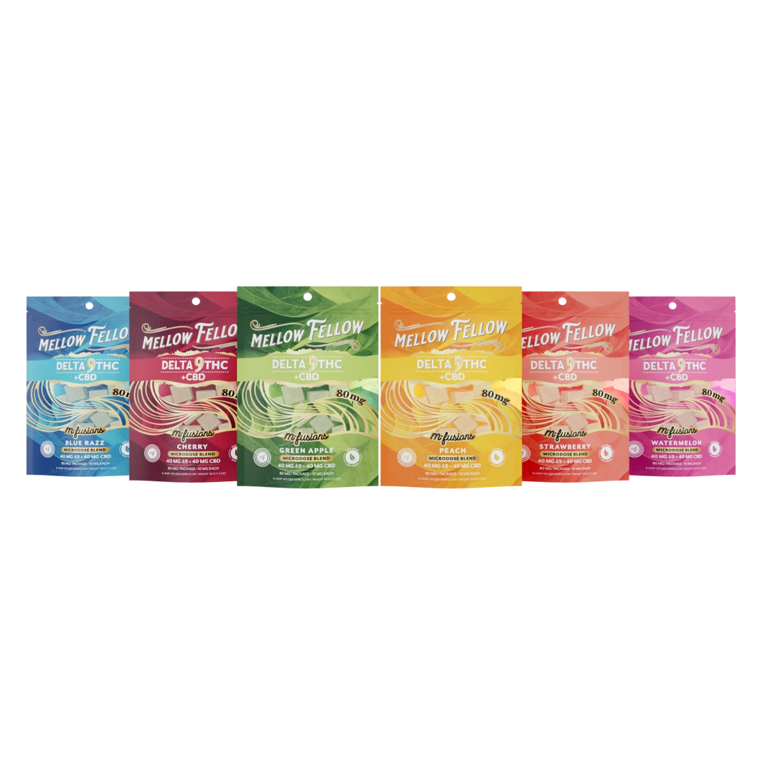 Micro-Dose M-Fusions Gummies Sampler 6 Pack - Mellow Fellow