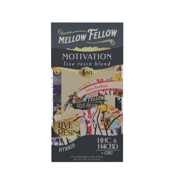 Motivation Blend 4ml Live Resin Disposable Vape - Tres Leches (Hybrid)