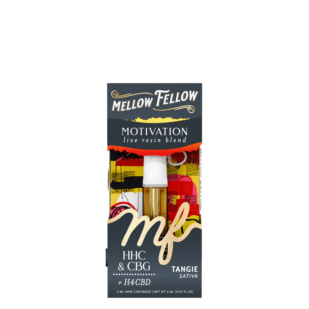 Motivation Blend 2ml Live Resin Vape Cartridge - Tangie (Sativa) - Mellow Fellow