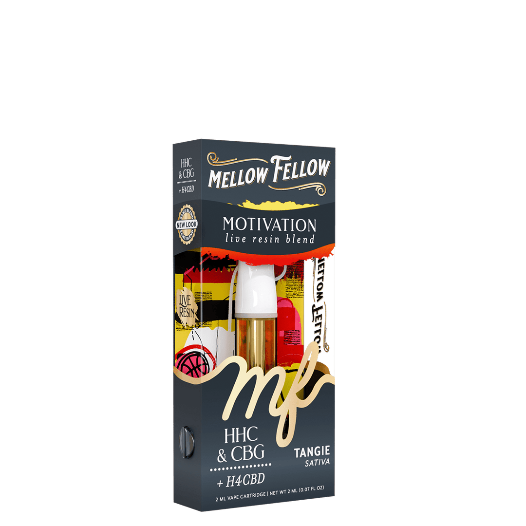 Motivation Blend 2ml Live Resin Vape Cartridge - Tangie (Sativa) - Mellow Fellow