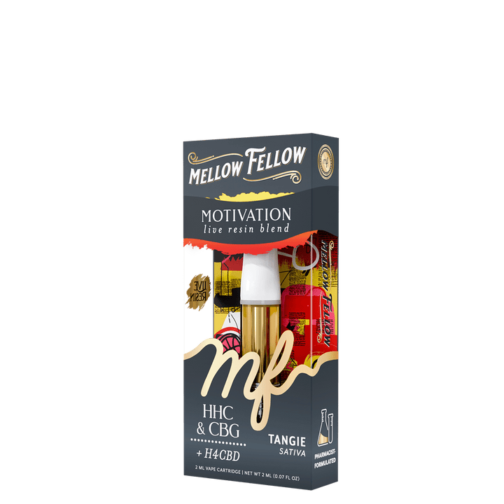 Motivation Blend 2ml Live Resin Vape Cartridge - Tangie (Sativa) - Mellow Fellow