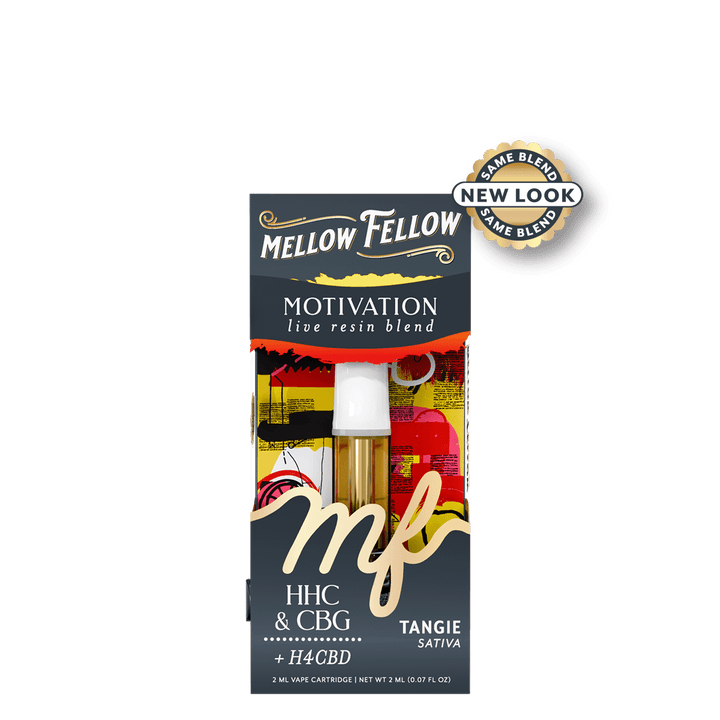 Motivation Blend 2ml Live Resin Vape Cartridge - Tangie (Sativa) - Mellow Fellow