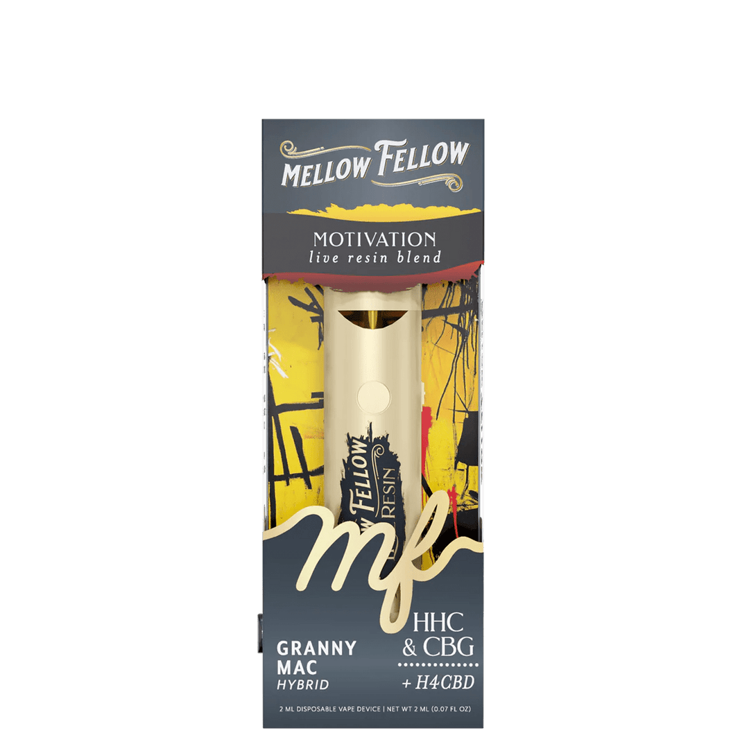Motivation Blend 2ml Live Resin Disposable Vape - Granny Mac (Hybrid) - Mellow Fellow