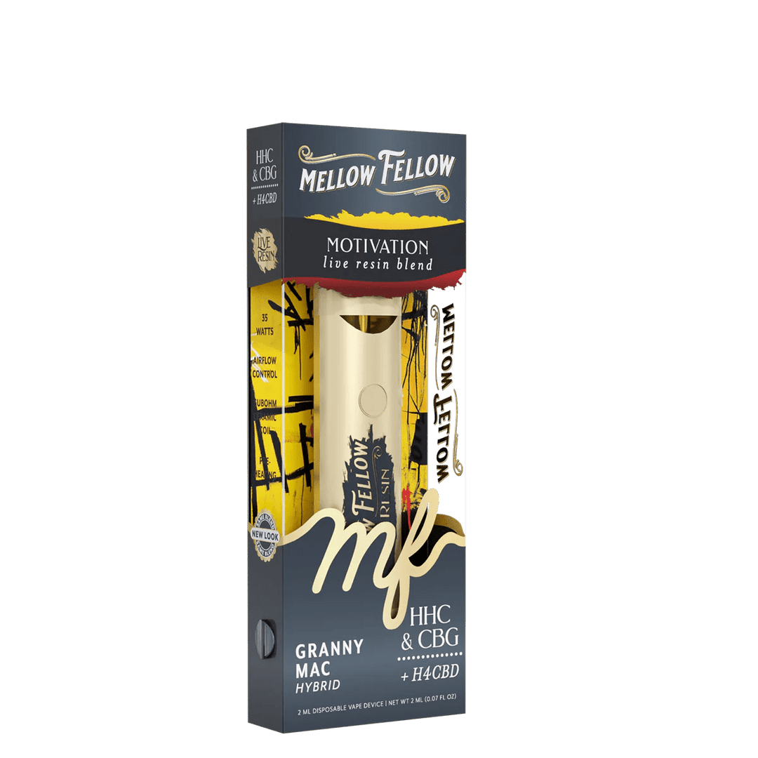 Motivation Blend 2ml Live Resin Disposable Vape - Granny Mac (Hybrid) - Mellow Fellow