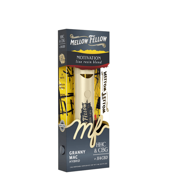 Motivation Blend 2ml Live Resin Disposable Vape - Granny Mac (Hybrid) - Mellow Fellow