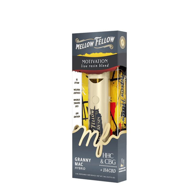 Motivation Blend 2ml Live Resin Disposable Vape - Granny Mac (Hybrid) - Mellow Fellow