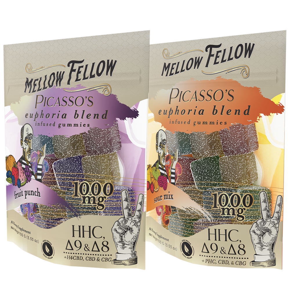 Delta 8 Delta 9 HHC, CBD, D9, D8, PHC, CBG infused edibles gummies