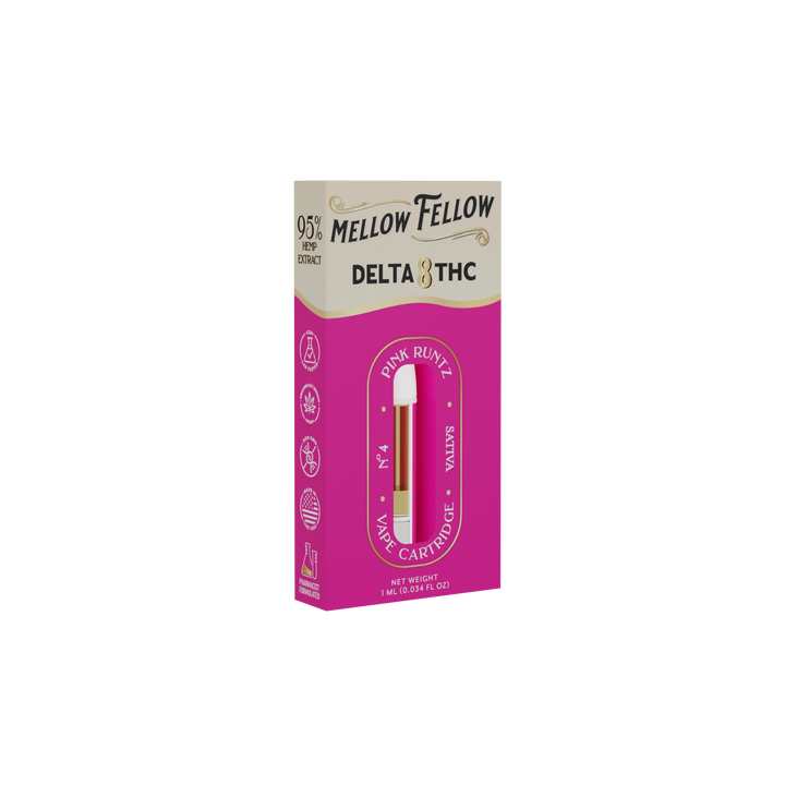 Delta 8 1ml Vape Cartridge Pink Runtz