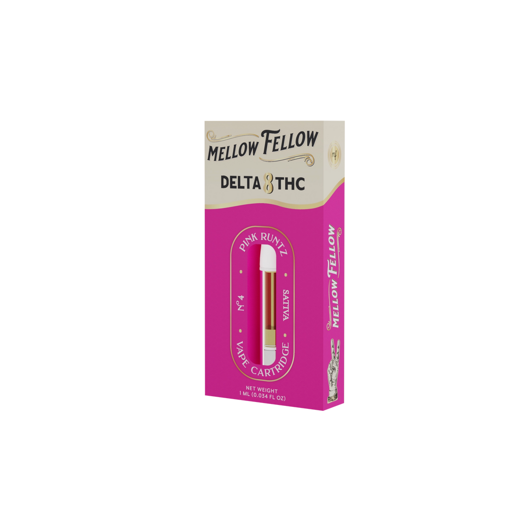 Delta 8 1ml Vape Cartridge Pink Runtz