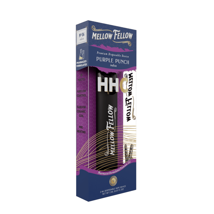 HHC Premium 2ml Disposable Vape - Purple Punch (Indica) - Mellow Fellow