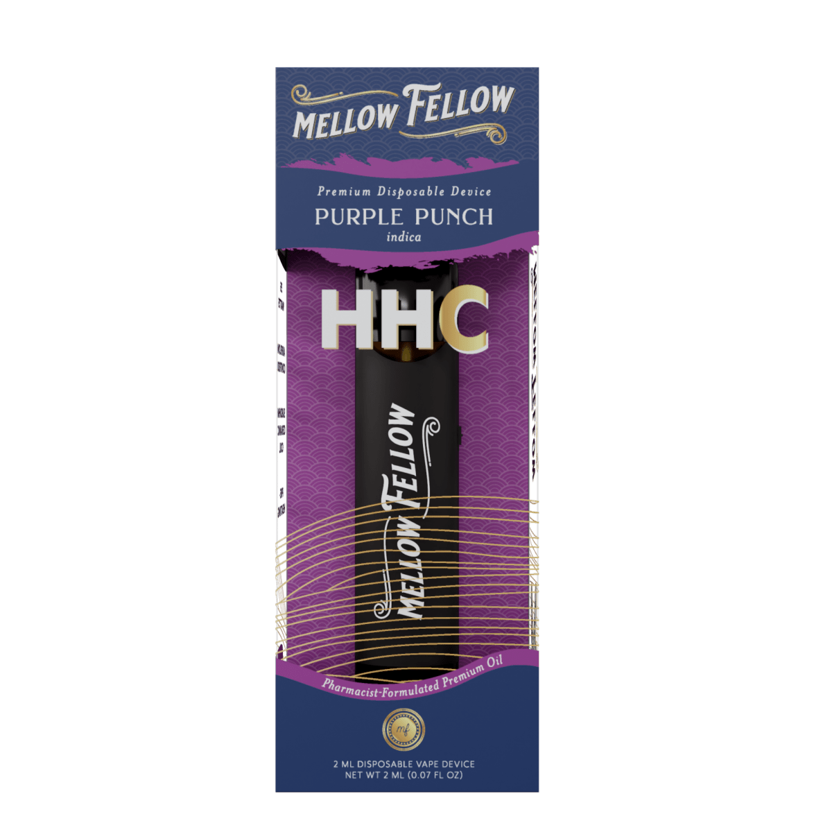 HHC Premium 2ml Disposable Vape - Purple Punch (Indica) - Mellow Fellow