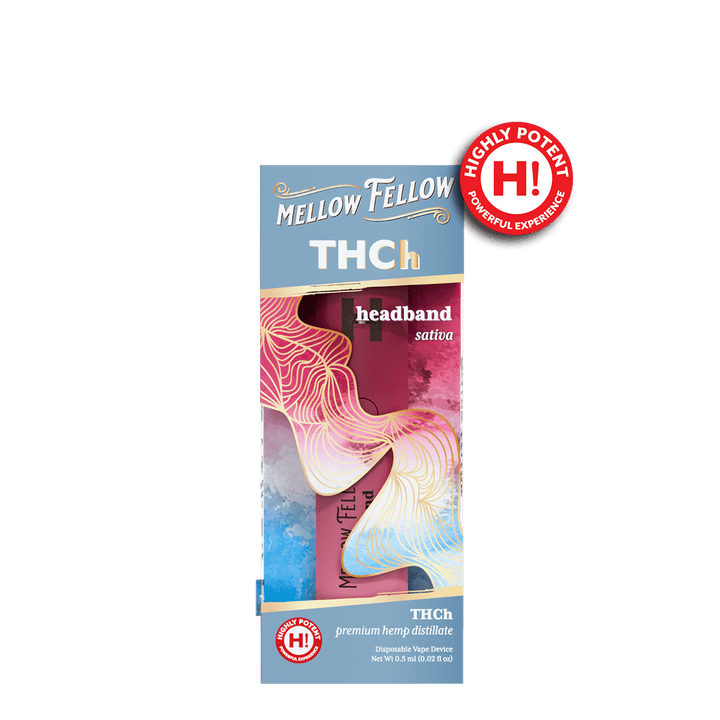 THCh 0.5g Disposable Vape - Headband (Sativa) - Mellow Fellow