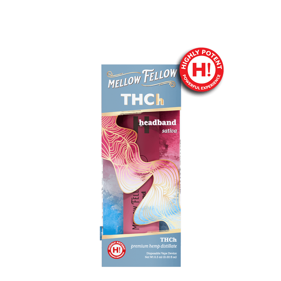 THCh 0.5g Disposable Vape - Headband (Sativa) - Mellow Fellow