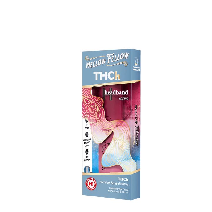 THCh 0.5g Disposable Vape - Headband (Sativa) - Mellow Fellow
