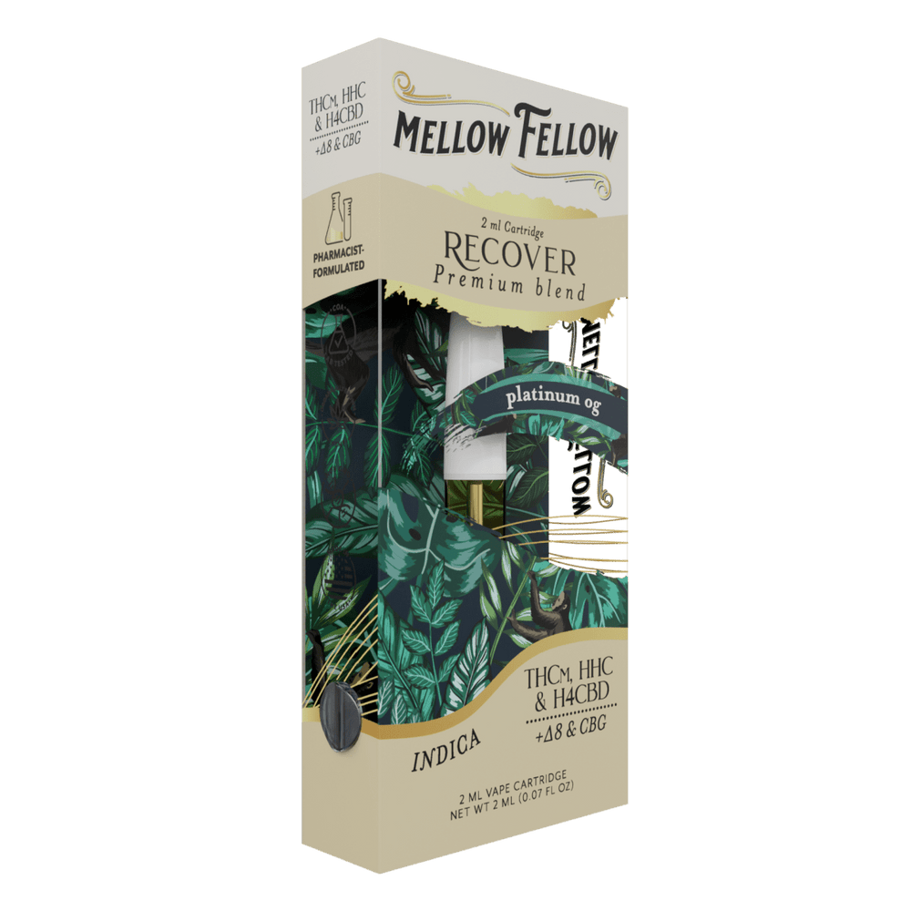 Recover Blend 2ml Vape Cartridge - Platinum OG (Indica) - Mellow Fellow