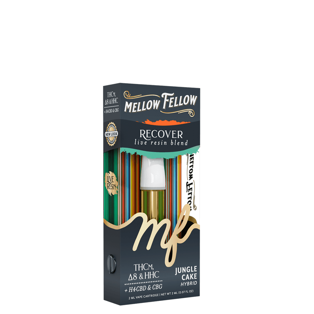 Recover Blend 2ml Live Resin Vape Cartridge - Jungle Cake (Hybrid) - Mellow Fellow