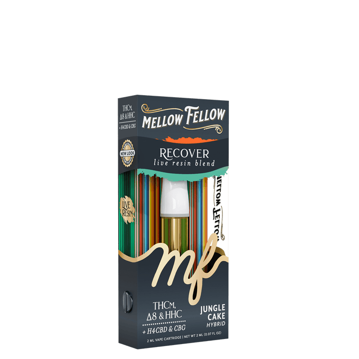 Recover Blend 2ml Live Resin Vape Cartridge - Jungle Cake (Hybrid) - Mellow Fellow