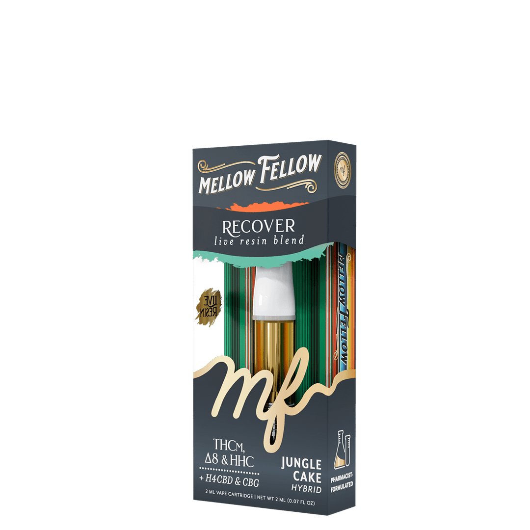 Recover Blend 2ml Live Resin Vape Cartridge - Jungle Cake (Hybrid) - Mellow Fellow