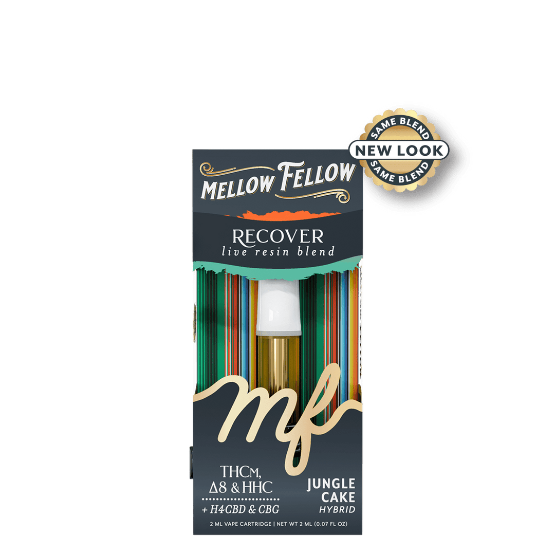 Recover Blend 2ml Live Resin Vape Cartridge - Jungle Cake (Hybrid) - Mellow Fellow