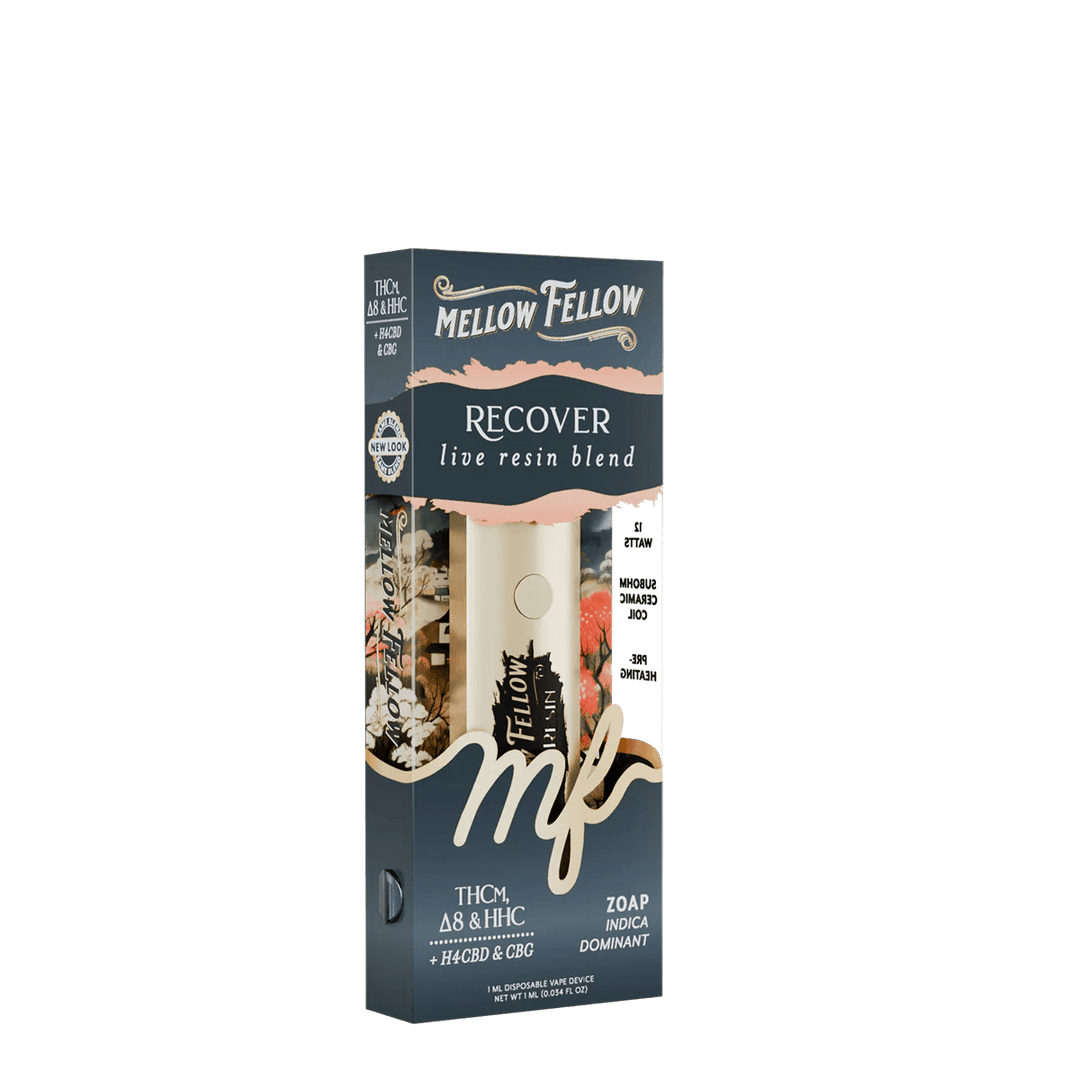 Recover Blend - Destination: Kyoto - Live Resin 1ml Disposable Vape - Zoap (Indica Dominant) - Mellow Fellow