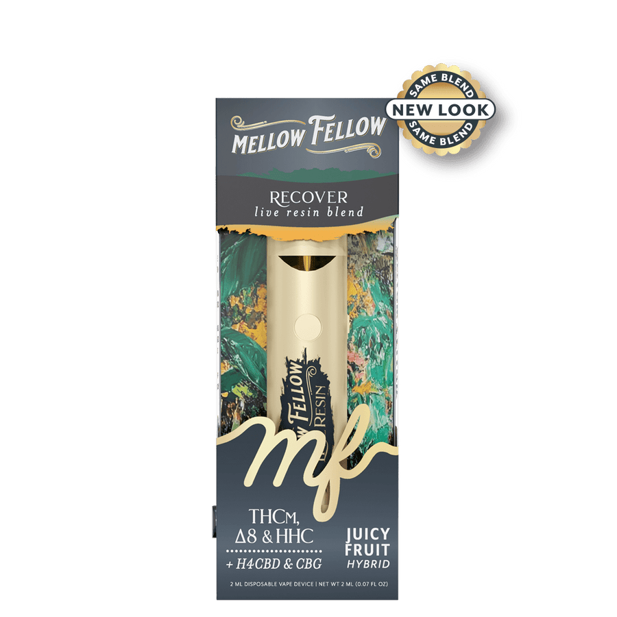 Recover Blend 2ml Live Resin Disposable Vape - Juicy Fruit (Hybrid) - Mellow Fellow