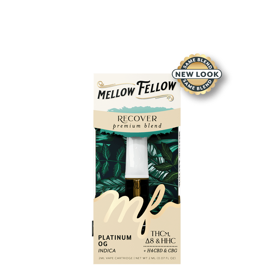 Recover Blend 2ml Vape Cartridge - Platinum OG (Indica) - Mellow Fellow
