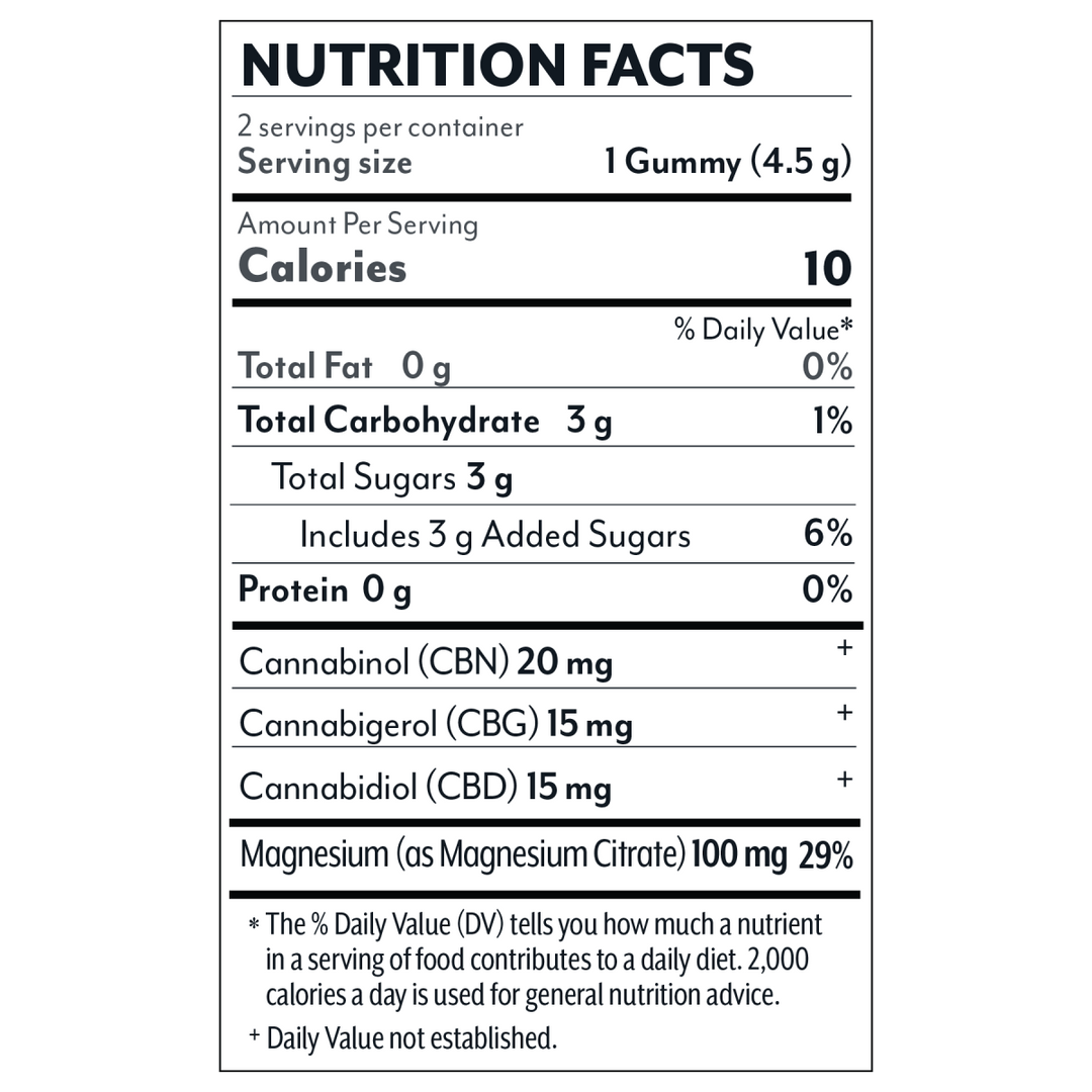 Wellness 2 ct. Gummies - Rest: The Sleepy Blend - Tropic Medley - 100mg - Mellow Fellow