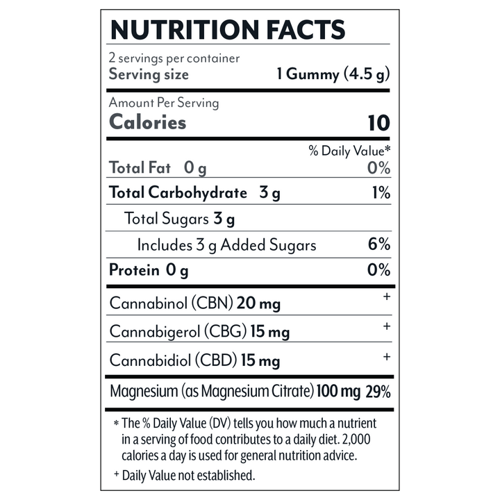 Wellness 2 ct. Gummies - Rest: The Sleepy Blend - Tropic Medley - 100mg - Mellow Fellow