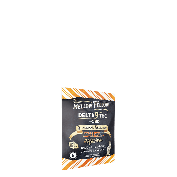 Seasonal Selection Infused Edibles - 2 ct. 40mg Live Resin Delta 9 - Sweet Potato Marshmellow - Mellow Fellow