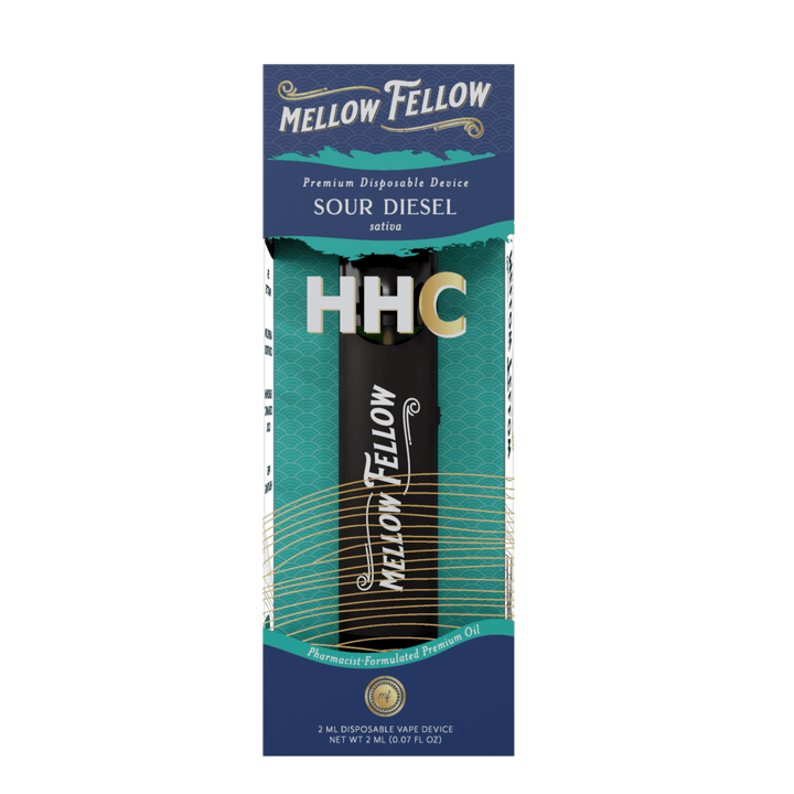 HHC Premium 2ml Disposable Vape - Sour Diesel (Sativa) - Mellow Fellow