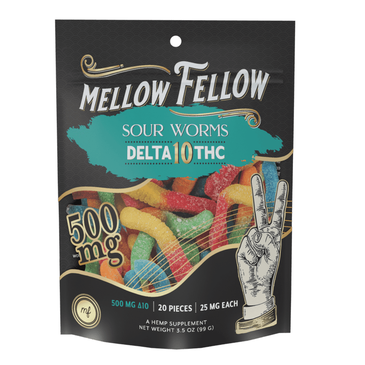 Delta 10 Sour Worms 500mg - Mellow Fellow