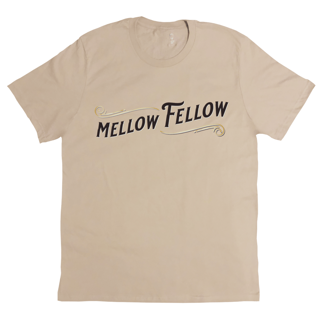 Mellow Fellow Tan Logo T - Shirt - Mellow Fellow