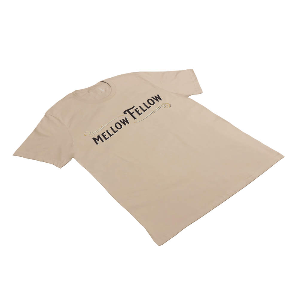 Mellow Fellow Tan Logo T - Shirt - Mellow Fellow