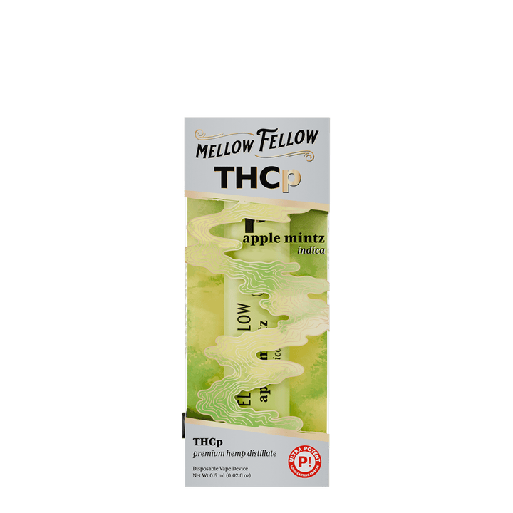 THCp 0.5g Disposable Vape - Apple Mintz (Indica) - Mellow Fellow