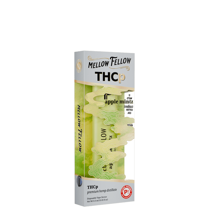 THCp 0.5g Disposable Vape - Apple Mintz (Indica) - Mellow Fellow