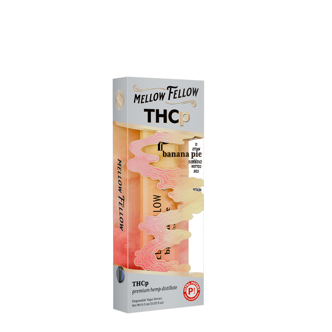 THCp 0.5g Disposable Vape - Banana Pie (Sativa) - Mellow Fellow