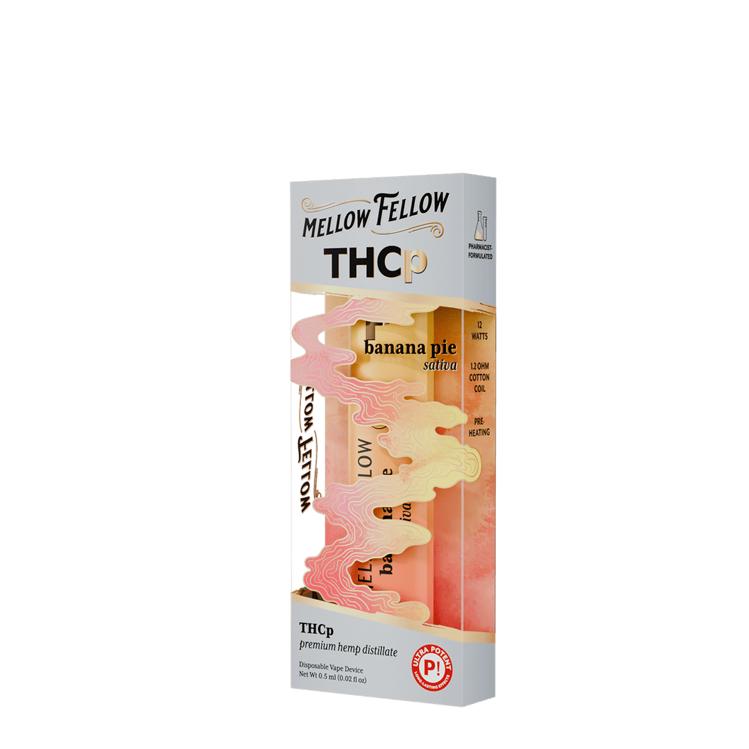 THCp 0.5g Disposable Vape - Banana Pie (Sativa) - Mellow Fellow