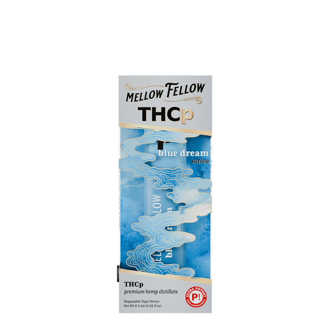 THCp 0.5g Disposable Vape - Blue Dream (Sativa) - Mellow Fellow