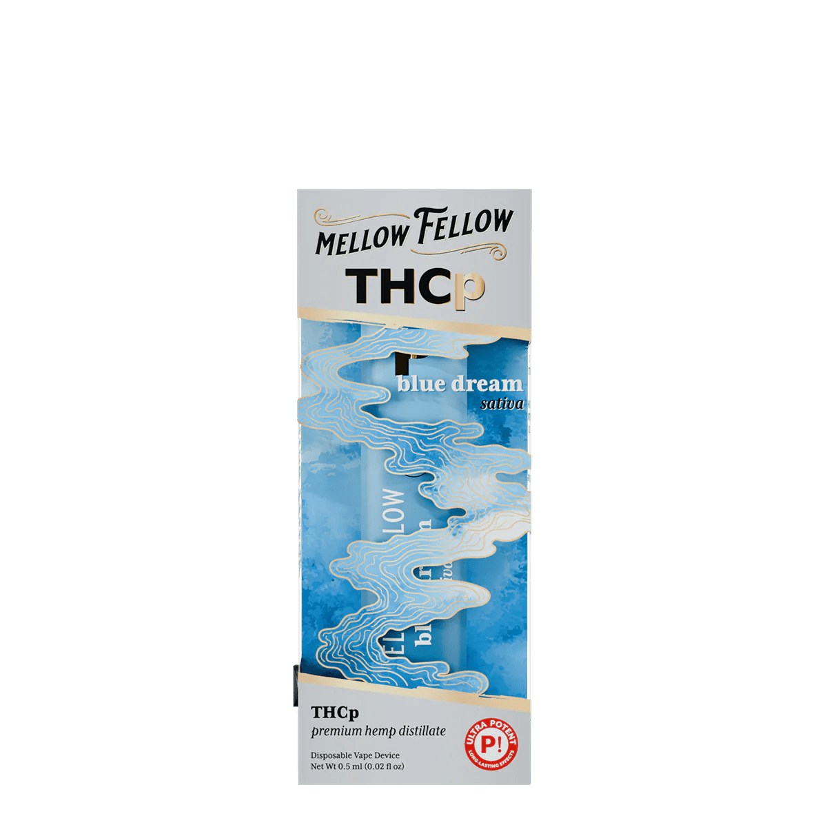 THCp 0.5g Disposable Vape - Blue Dream (Sativa) - Mellow Fellow THCp 0.5g Disposable Vape - Blue Dream (Sativa) - Mellow Fellow