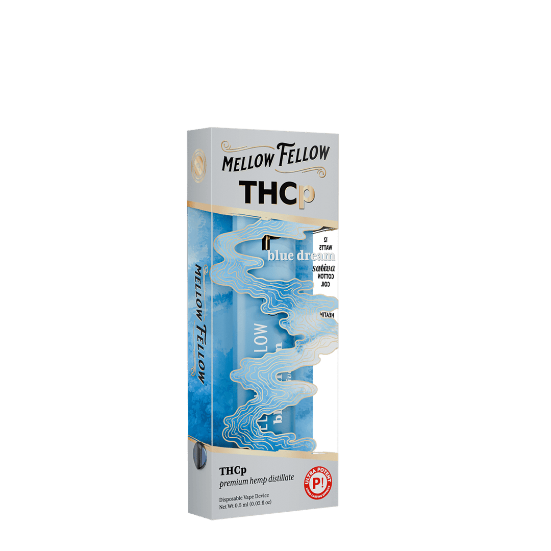 THCp 0.5g Disposable Vape - Blue Dream (Sativa) - Mellow Fellow