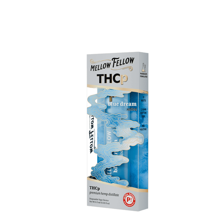 THCp 0.5g Disposable Vape - Blue Dream (Sativa) - Mellow Fellow