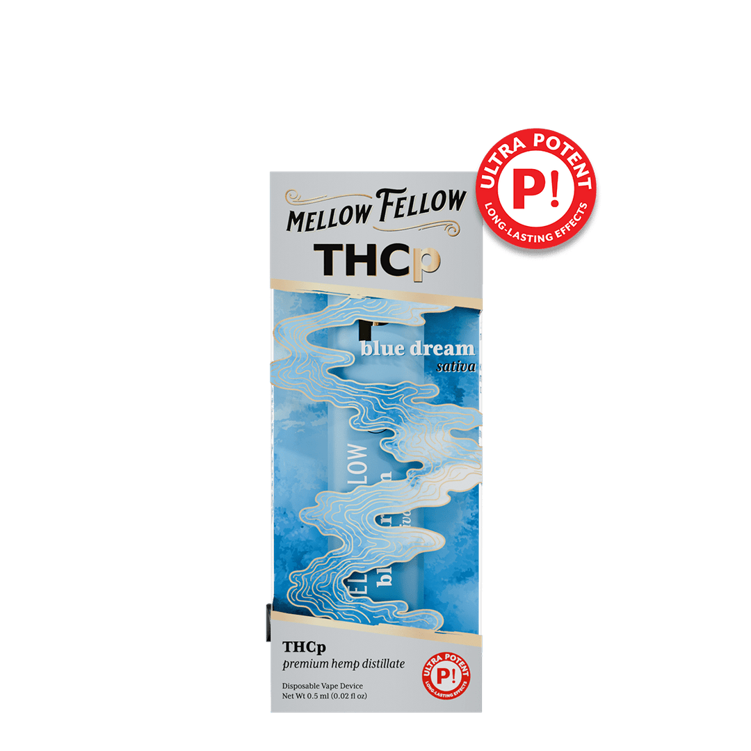 THCp 0.5g Disposable Vape - Blue Dream (Sativa) - Mellow Fellow