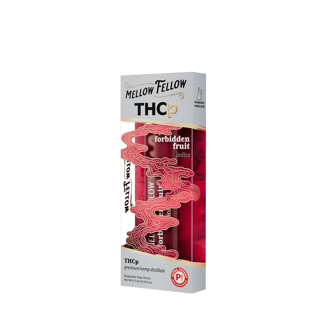 THCp 0.5g Disposable Vape - Forbidden Fruit (Indica) - Mellow Fellow