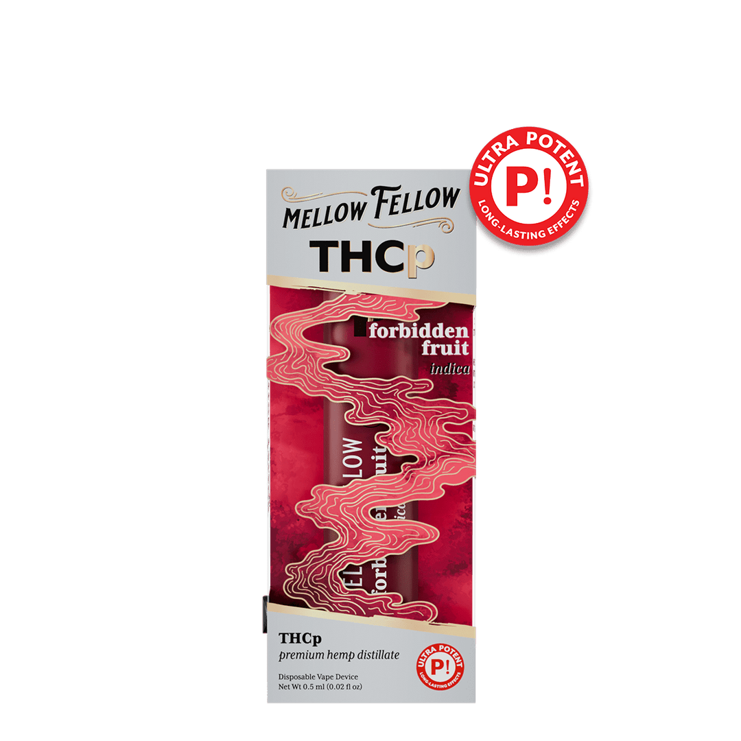 THCp 0.5g Disposable Vape - Forbidden Fruit (Indica) - Mellow Fellow