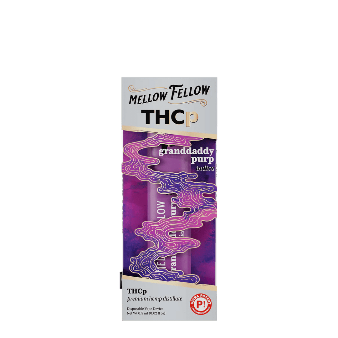 THCp 0.5g Disposable Vape - Granddaddy Purp (Indica) - Mellow Fellow THCp 0.5g Disposable Vape - Granddaddy Purp (Indica) - Mellow Fellow