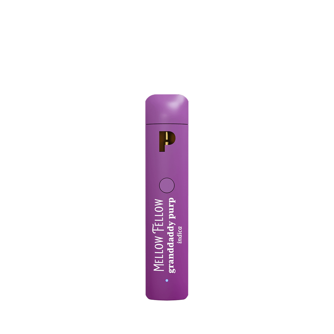 THCp 0.5g Disposable Vape - Granddaddy Purp (Indica) - Mellow Fellow